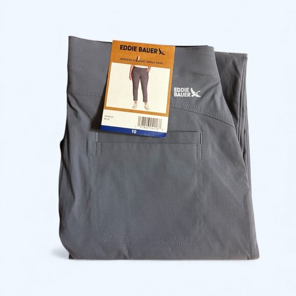 Eddie Bauer Women's Horizon Straight Ankle Pant UPF 50+ Blue Size 10 - Picture 6 of 6